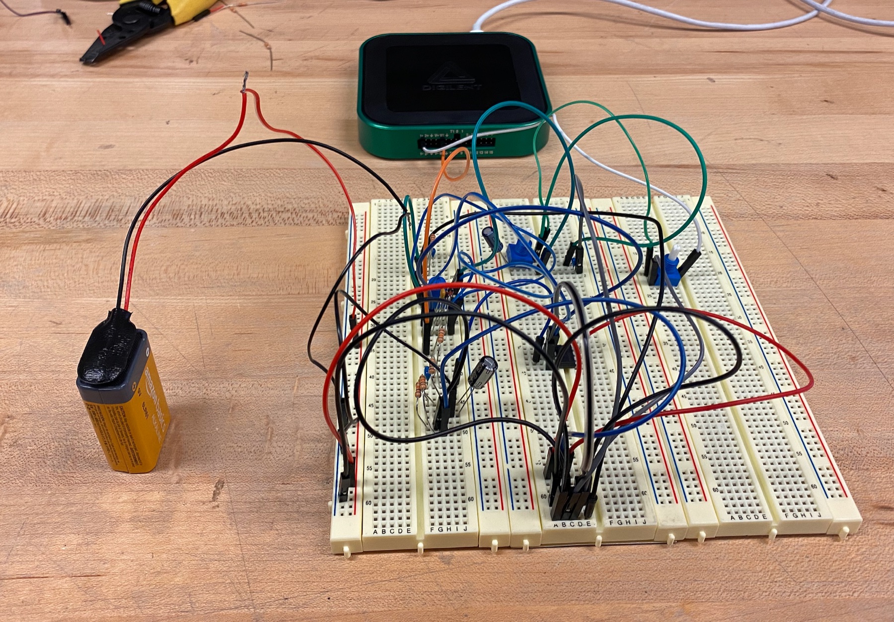 Finished overdrive pedal circuitry