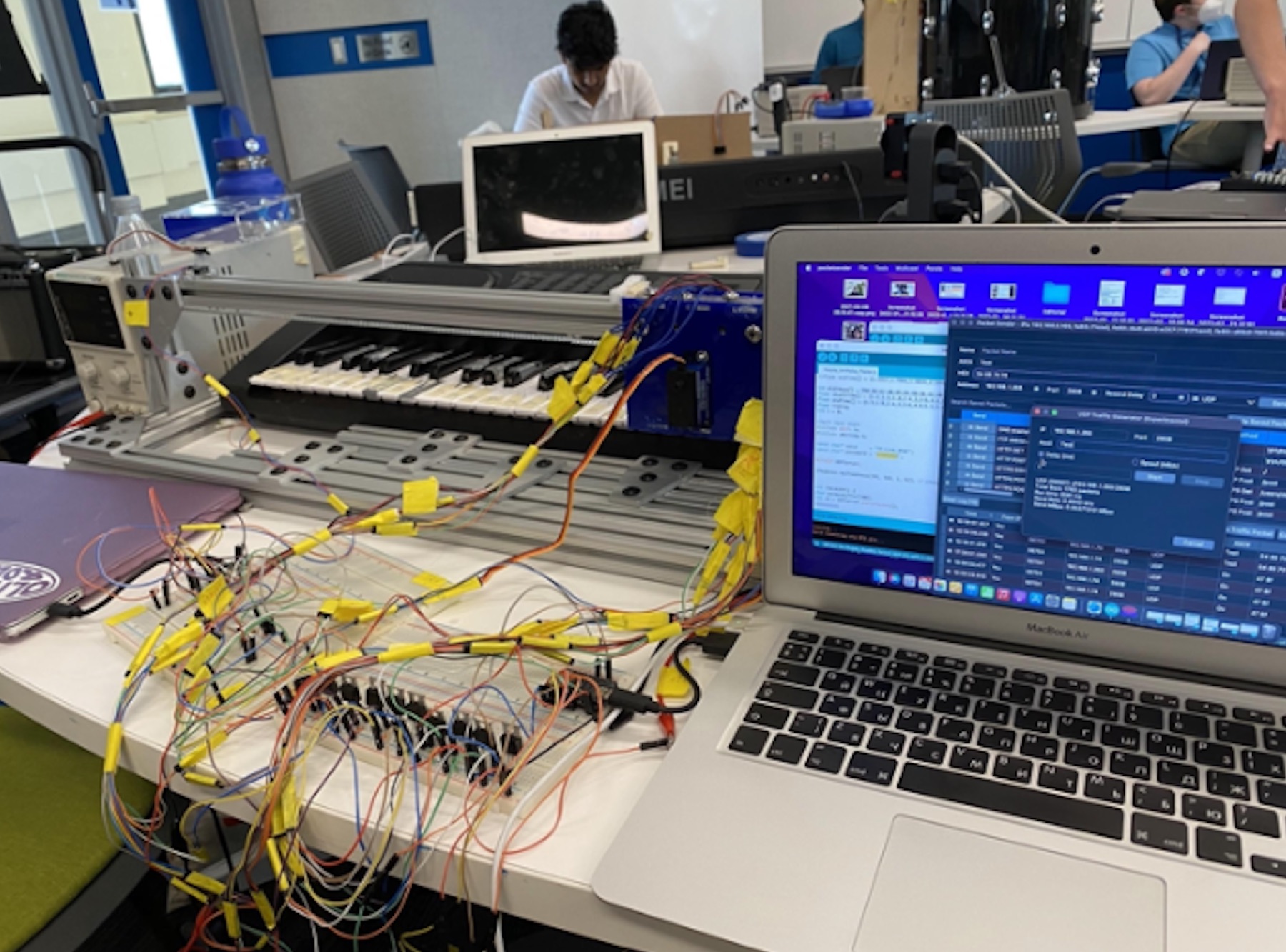 The robotic pianist in testing